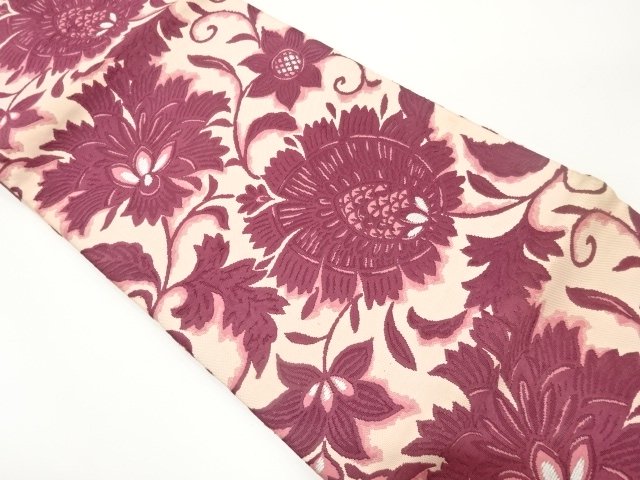 JAPANESEKIMONO / ANTIQUE KARAFANA PATTERN WOVEN NAGOYA OBI (WEARABLE)